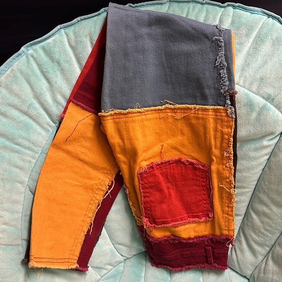 Colorful Patchwork pants 💗& hat - Picture 3 of 5